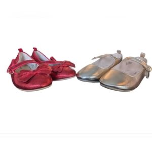 Girls Two Pair Of Party Shoes